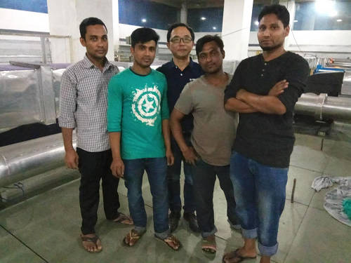 浙江力強(qiáng)環(huán)保設(shè)備技術(shù)有限公司余熱回收設(shè)備出口孟加拉國